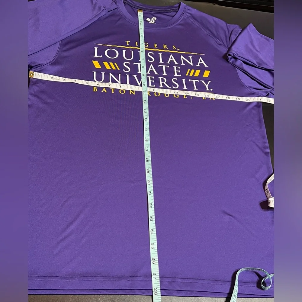 LSU Tigers Purple Long Sleeve Performance Shirt - Picture 8 of 9